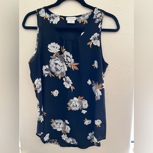 Van Heusen Black Floral Tank Top